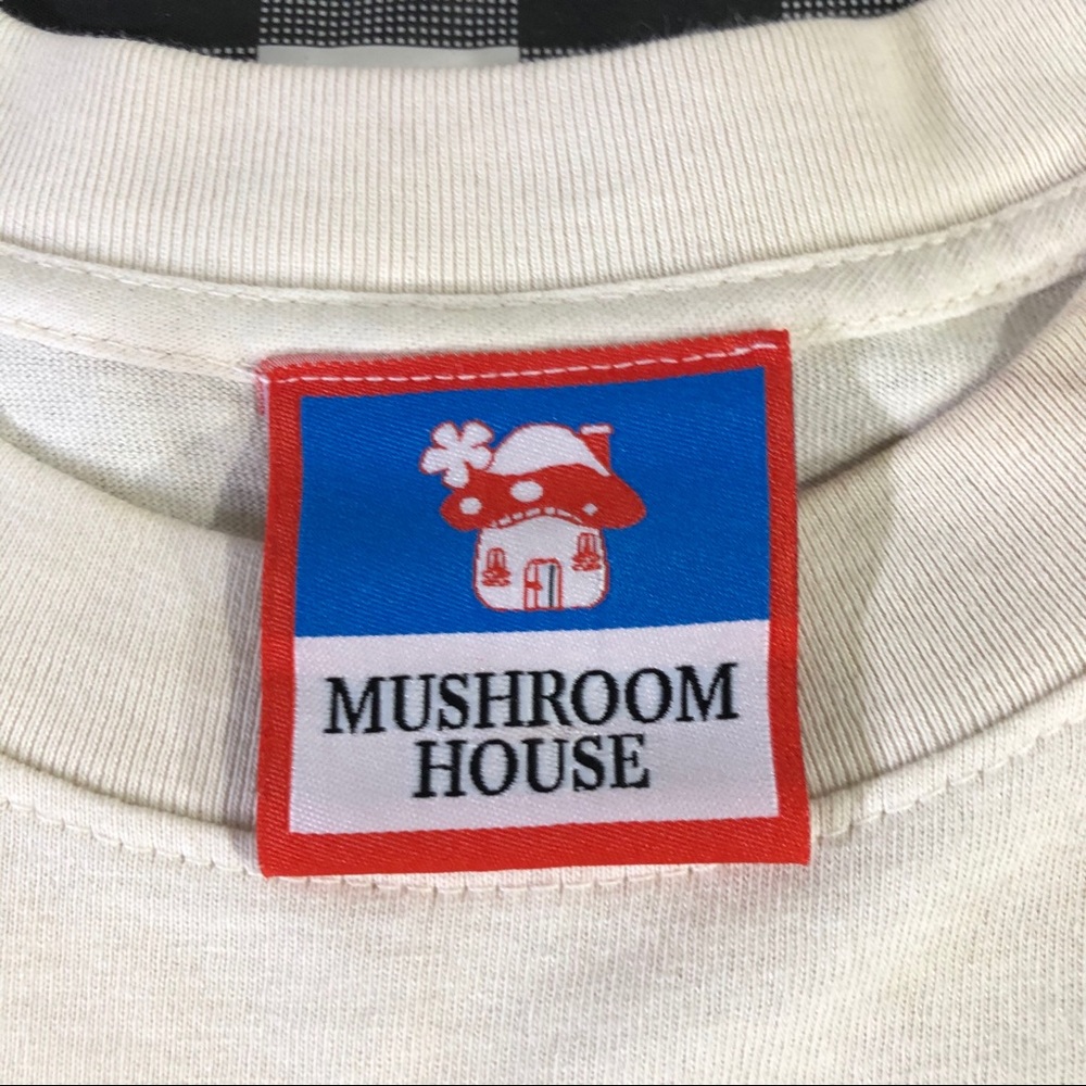 Online Ceramics Mushroom House Have Fungi But Be Careful Tie Dye L/S T Shirt 2XL - Picture 15 of 16